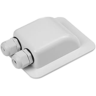 Double Cable Entry Gland for PV Wire - White