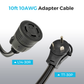 Parkworld 10ft 10AWG TT-30P to L14-30R Adapter Cable
