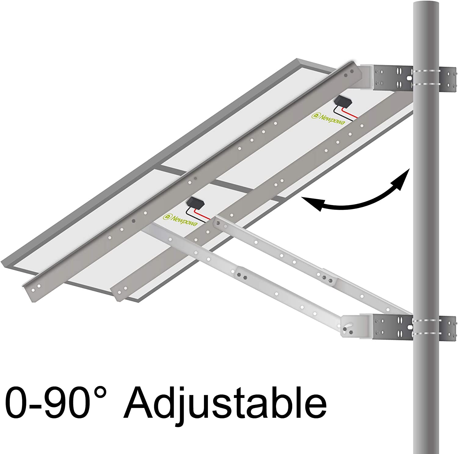Angle Adjustable Mounting Bracket for Single Panel