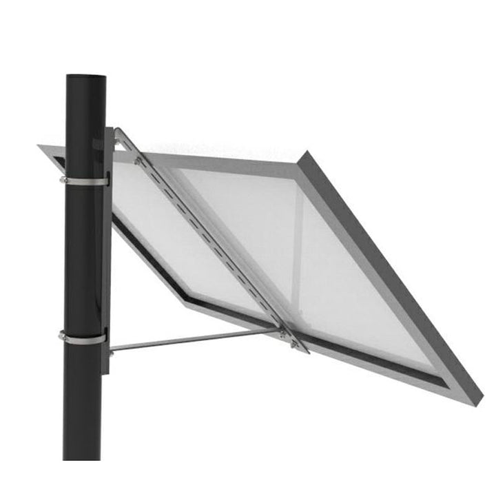 Single Panel Pole Mount for 120W/130W width up to 26.77"