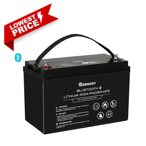 12V 100Ah Lithium Iron Phosphate Battery with Bleutooth
