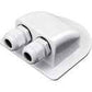 Double Cable Entry Gland for PV Wire - White