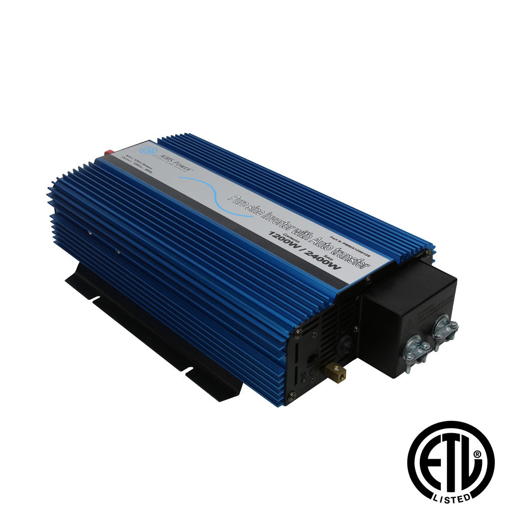 1200W Pure Sine with Transfer Switch -  Hardwire UL Listed  aims power